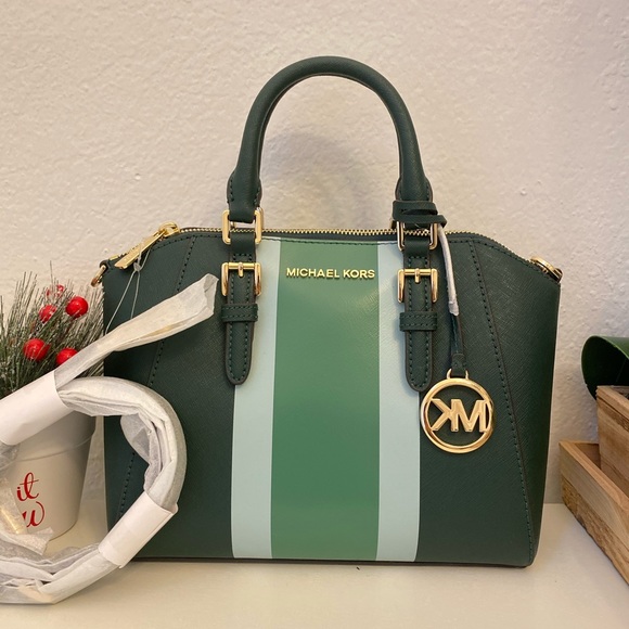 MICHAEL Michael Kors Handbags - Michael Kors Ciara MD Messenger Green